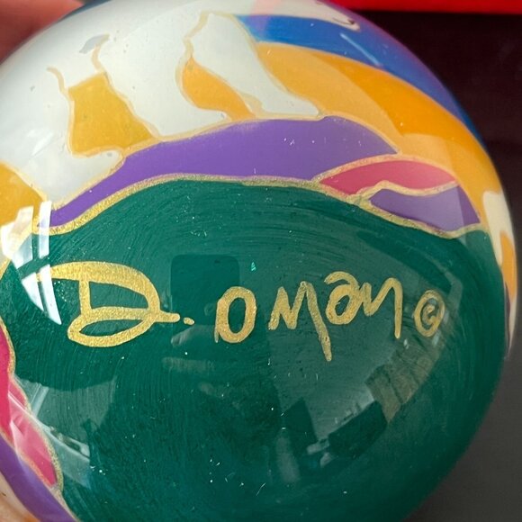 Polar Bear Christmas Ornament By Dawn Oman With Red Gift Box NWT - Picture 5 of 8